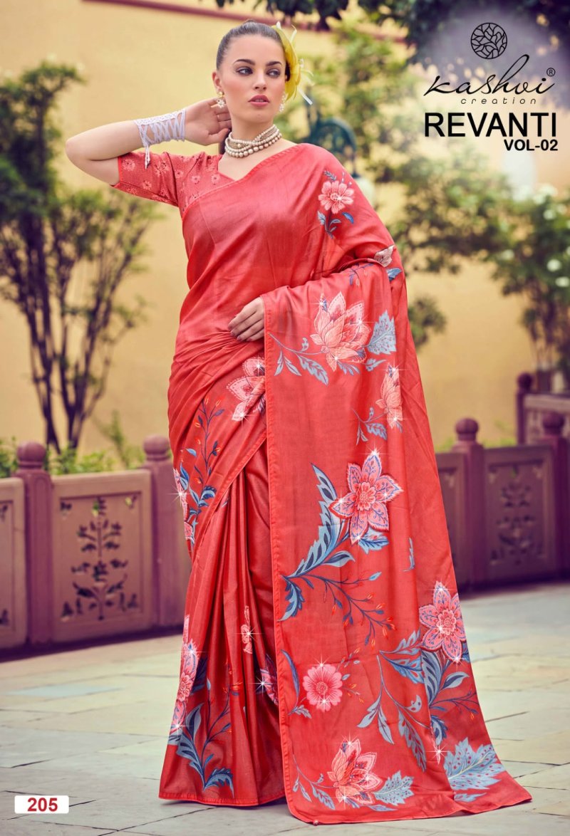 Revanti Vol 2 By Kashvi Tesla Digital Printed Saree 